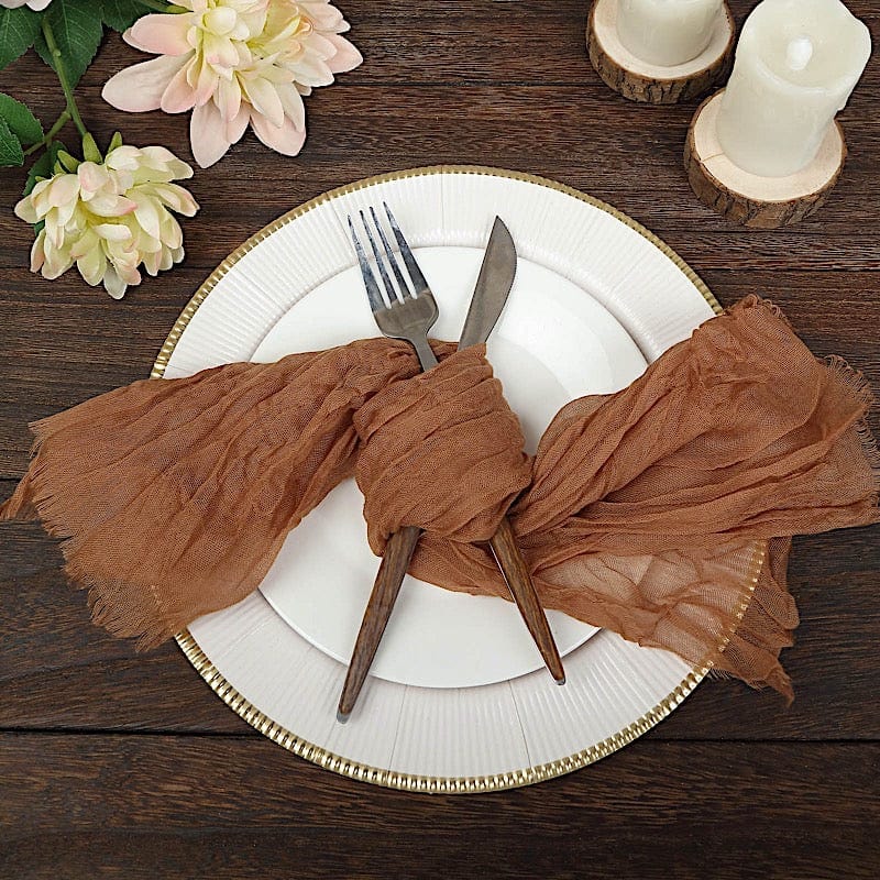 5 Gauze Cheesecloth Cotton Dinner Napkins