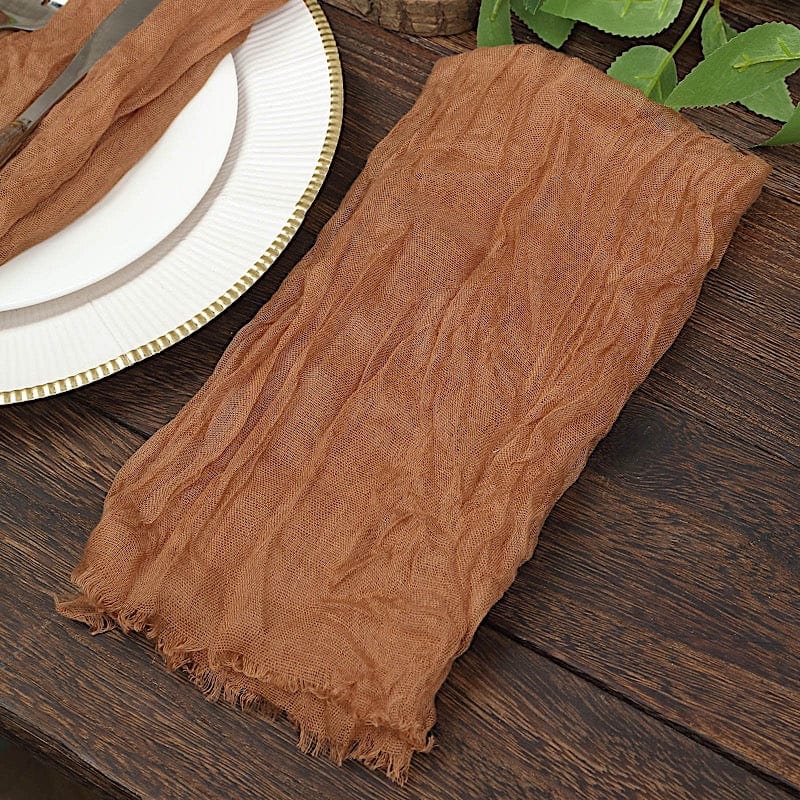 5 Gauze Cheesecloth Cotton Dinner Napkins