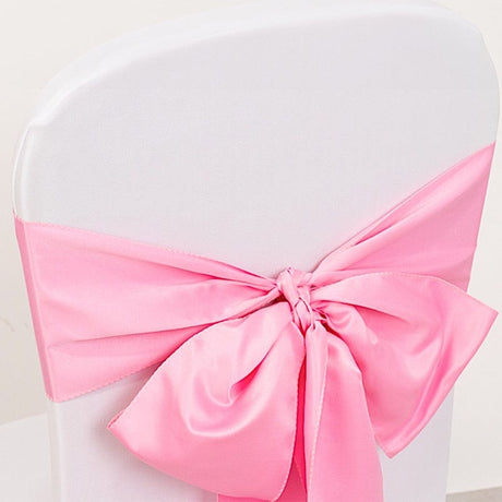 5 Lamour Satin Chair Sashes