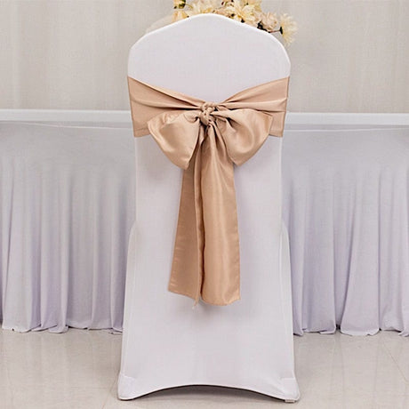 5 Lamour Satin Chair Sashes