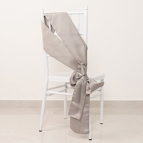 5 Lamour Satin Chair Sashes