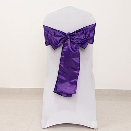 5 Lamour Satin Chair Sashes