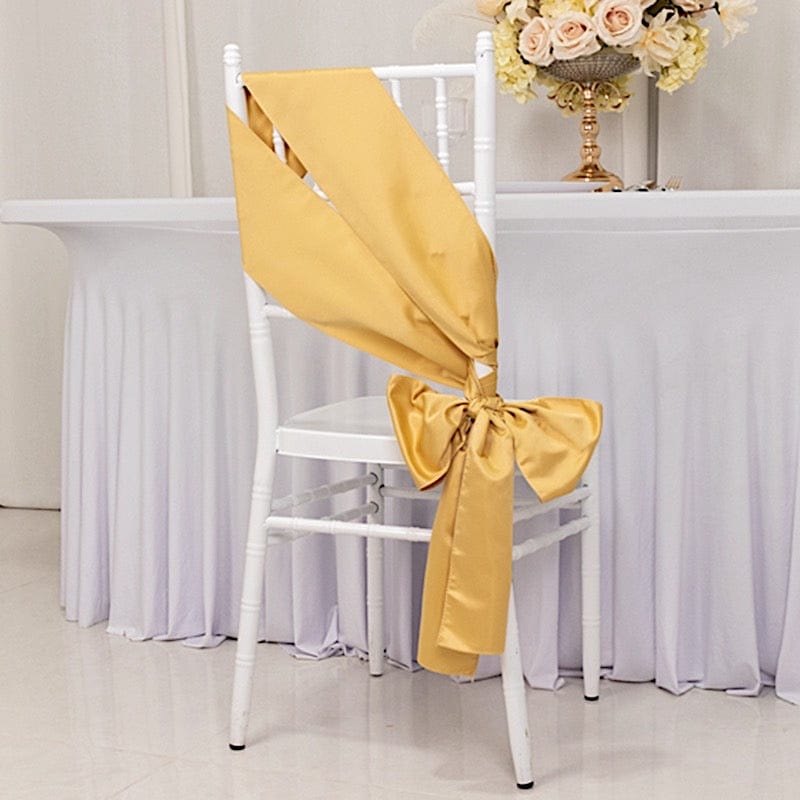 5 Lamour Satin Chair Sashes