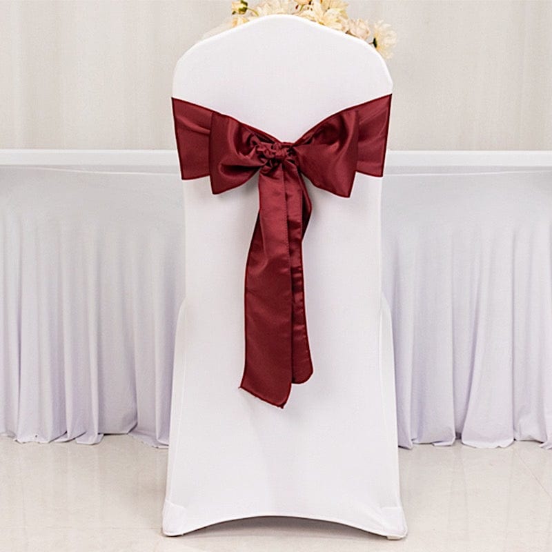 5 Lamour Satin Chair Sashes