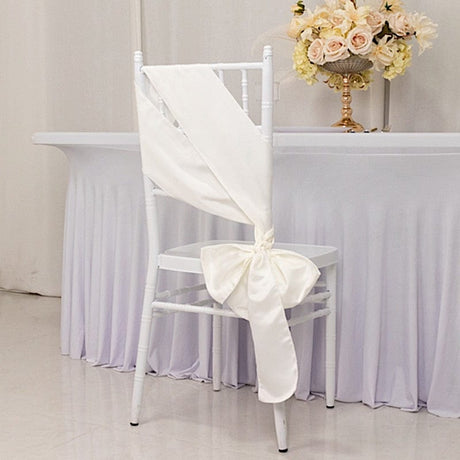 5 Lamour Satin Chair Sashes