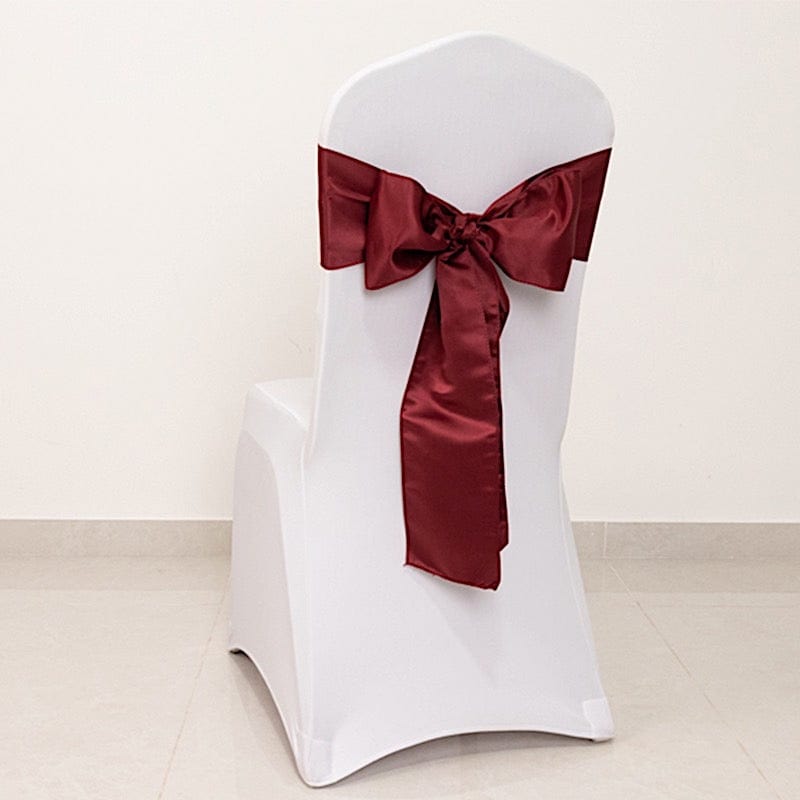 5 Lamour Satin Chair Sashes
