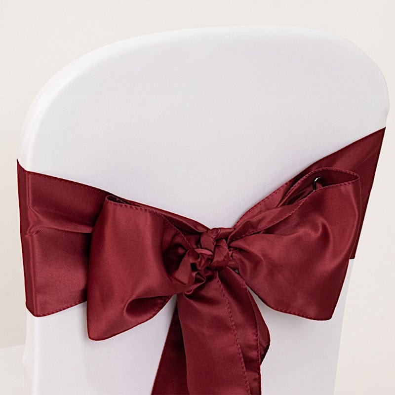 5 Lamour Satin Chair Sashes