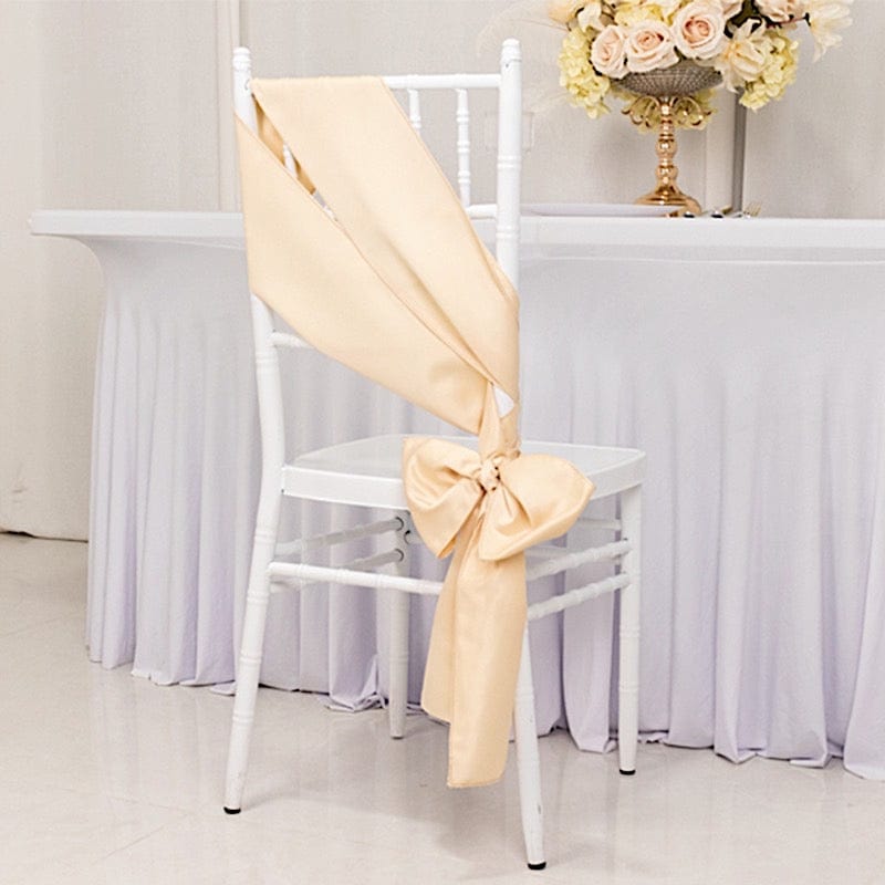 5 Lamour Satin Chair Sashes