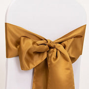 5 Lamour Satin Chair Sashes