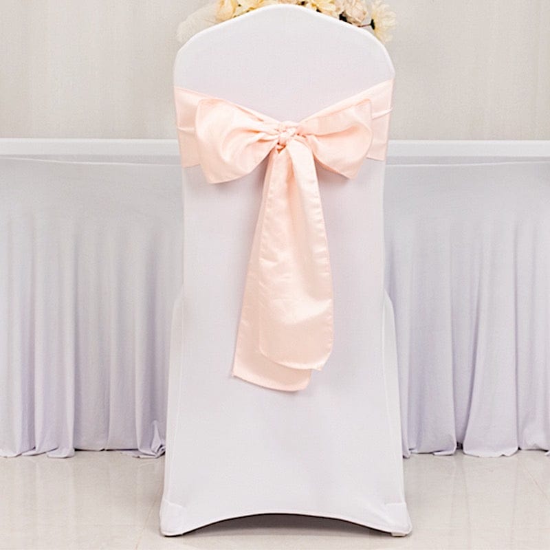 5 Lamour Satin Chair Sashes