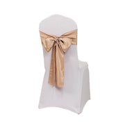 5 Lamour Satin Chair Sashes SASH_LAMR_NUDE