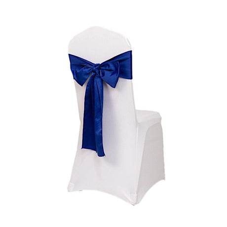 5 Lamour Satin Chair Sashes SASH_LAMR_ROY