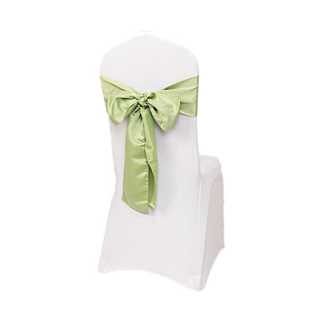 5 Lamour Satin Chair Sashes SASH_LAMR_SAGE