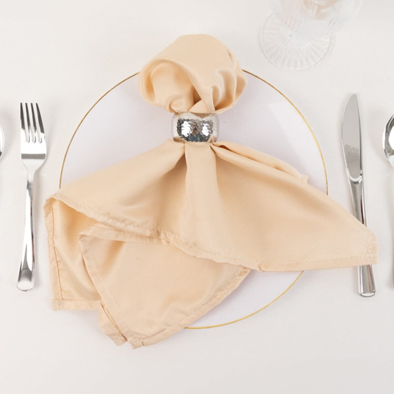 5 Lamour Satin Napkins