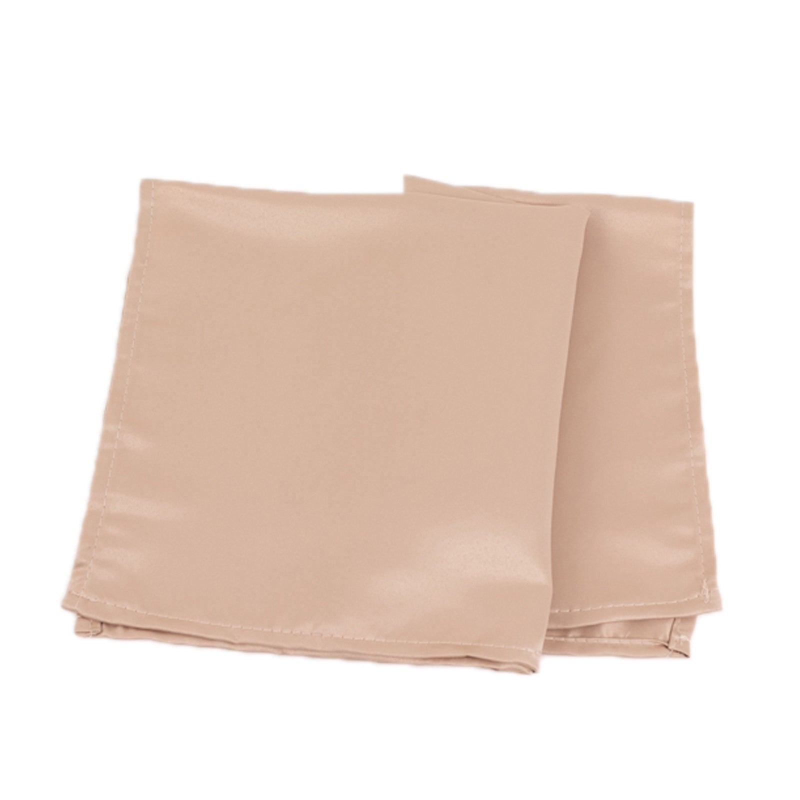 5 Lamour Satin Napkins NAP_LAMR_NUDE