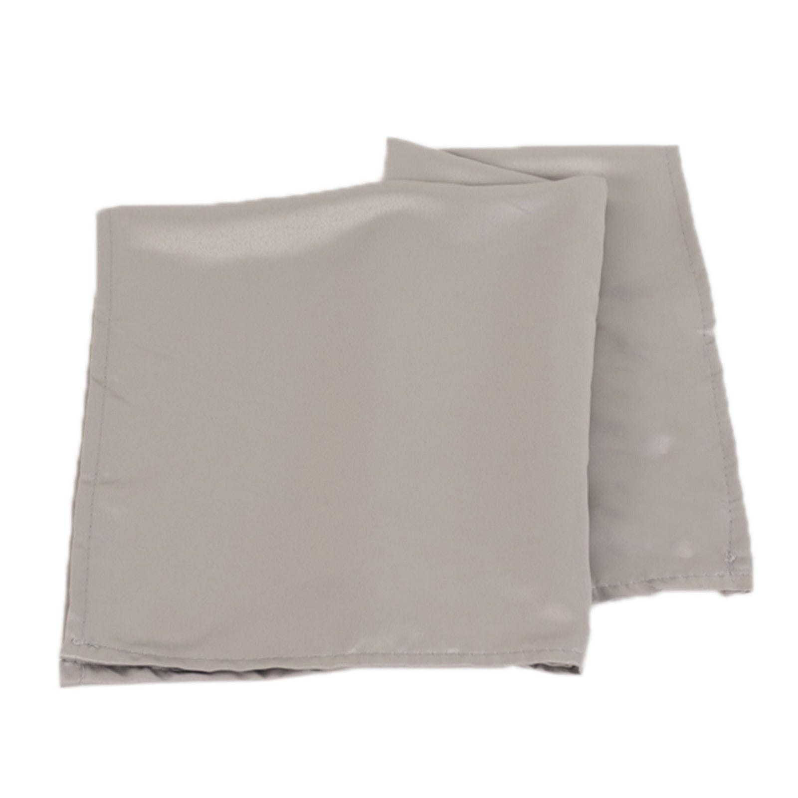 5 Lamour Satin Napkins NAP_LAMR_SILV