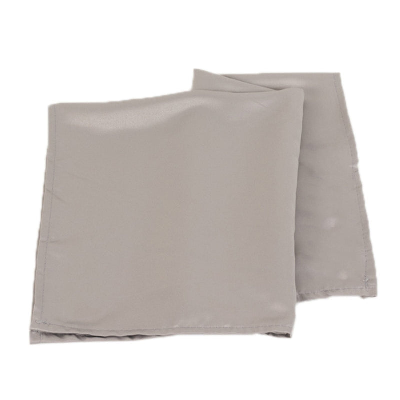 5 Lamour Satin Napkins NAP_LAMR_SILV