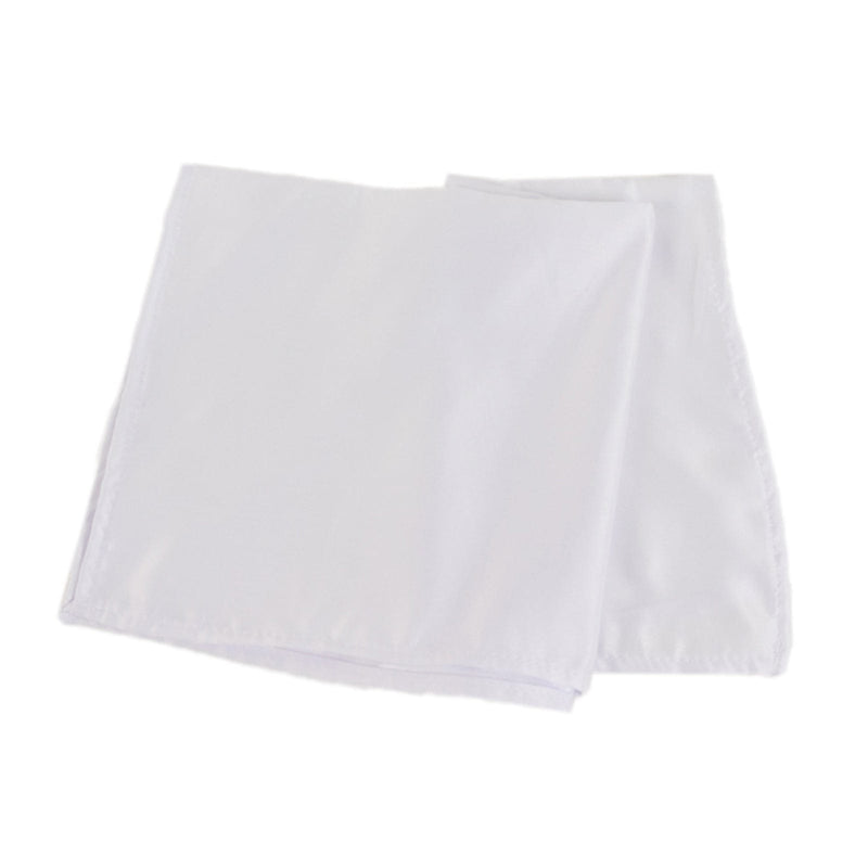 5 Lamour Satin Napkins NAP_LAMR_WHT