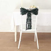 5 Leaf Vine Embroidered Sequin Tulle Chair Sashes