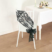 5 Leaf Vine Embroidered Sequin Tulle Chair Sashes
