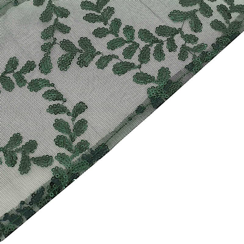 5 Leaf Vine Embroidered Sequin Tulle Chair Sashes