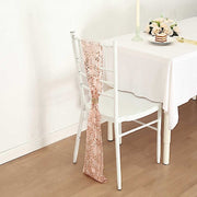 5 Leaf Vine Embroidered Sequin Tulle Chair Sashes