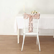 5 Leaf Vine Embroidered Sequin Tulle Chair Sashes