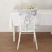 5 Leaf Vine Embroidered Sequin Tulle Chair Sashes