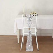5 Leaf Vine Embroidered Sequin Tulle Chair Sashes