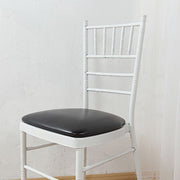 5 Leather 16" Chiavari Chair Cushions with Wood Backing