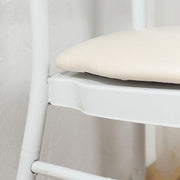 5 Leather 16" Chiavari Chair Cushions with Wood Backing