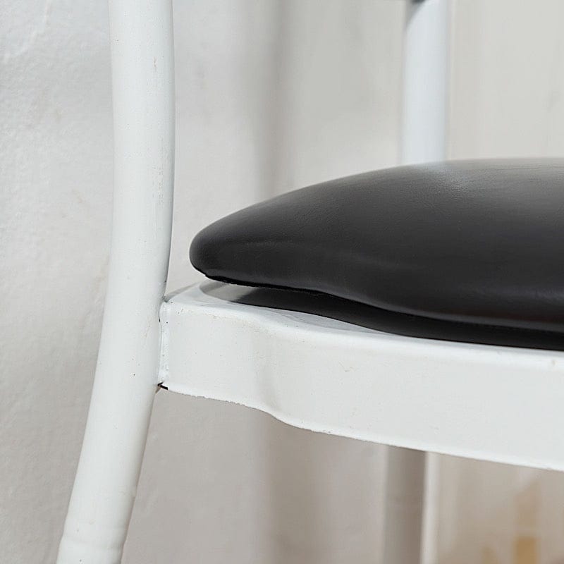 5 Leather 16" Chiavari Chair Cushions with Wood Backing