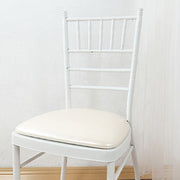 5 Leather 16" Chiavari Chair Cushions with Wood Backing