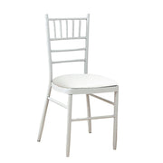 5 Leather 16" Chiavari Chair Cushions with Wood Backing FURN_CUSHWB_WHT