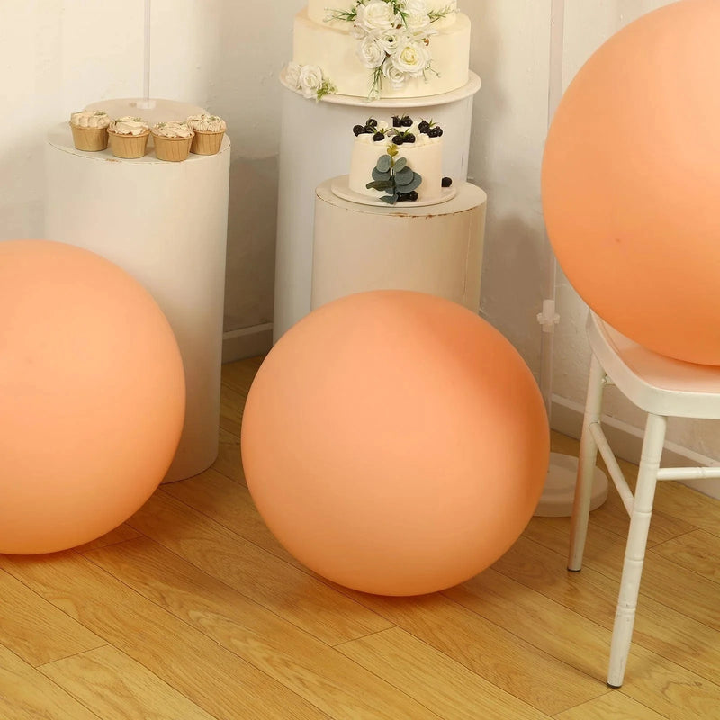 5 Matte Pastel 36" Biodegradable Party Balloons