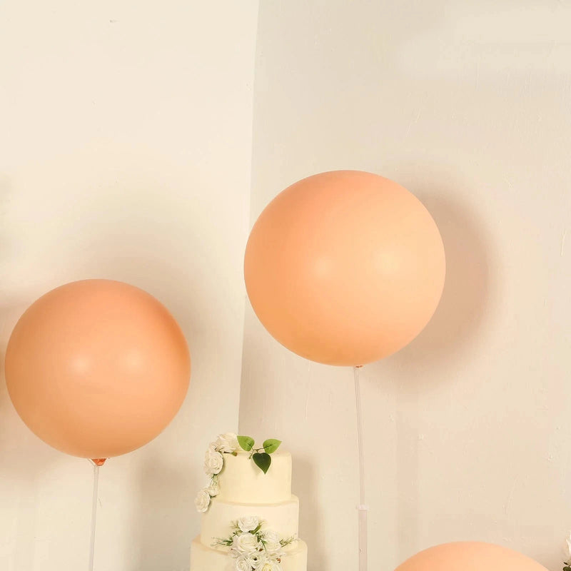 5 Matte Pastel 36" Biodegradable Party Balloons