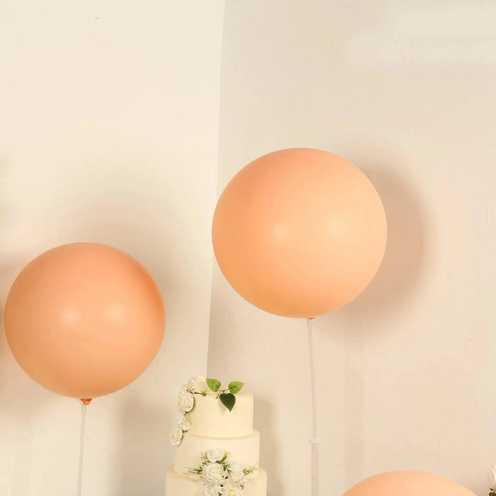 5 Matte Pastel 36" Biodegradable Party Balloons