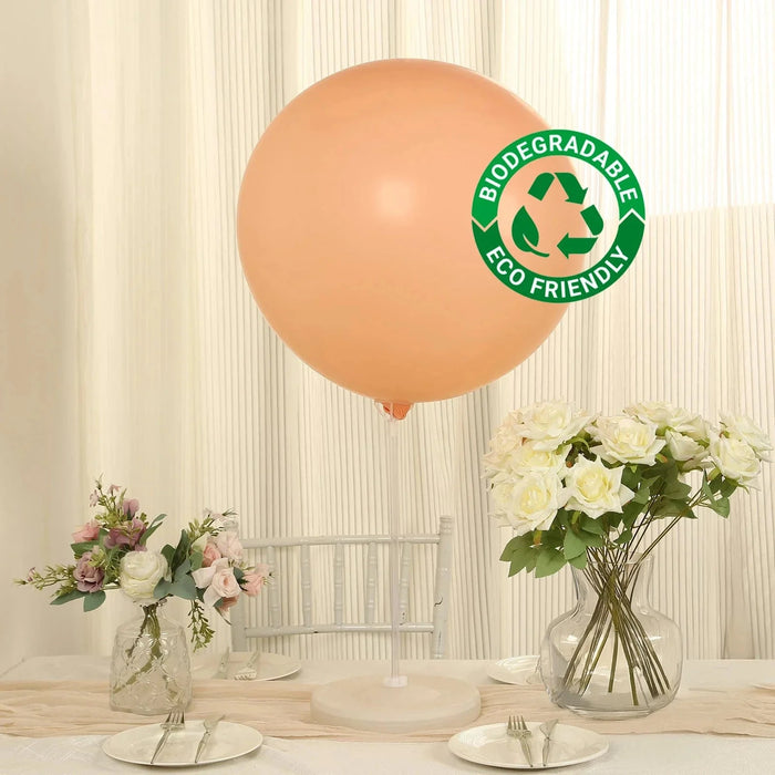 5 Matte Pastel 36" Biodegradable Party Balloons