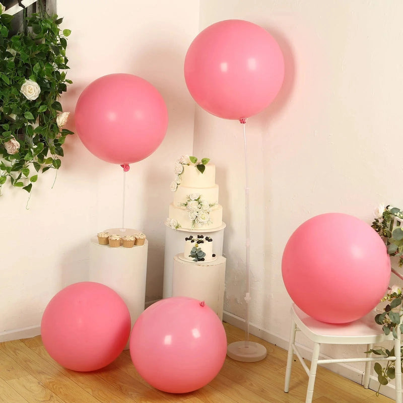 5 Matte Pastel 36" Biodegradable Party Balloons