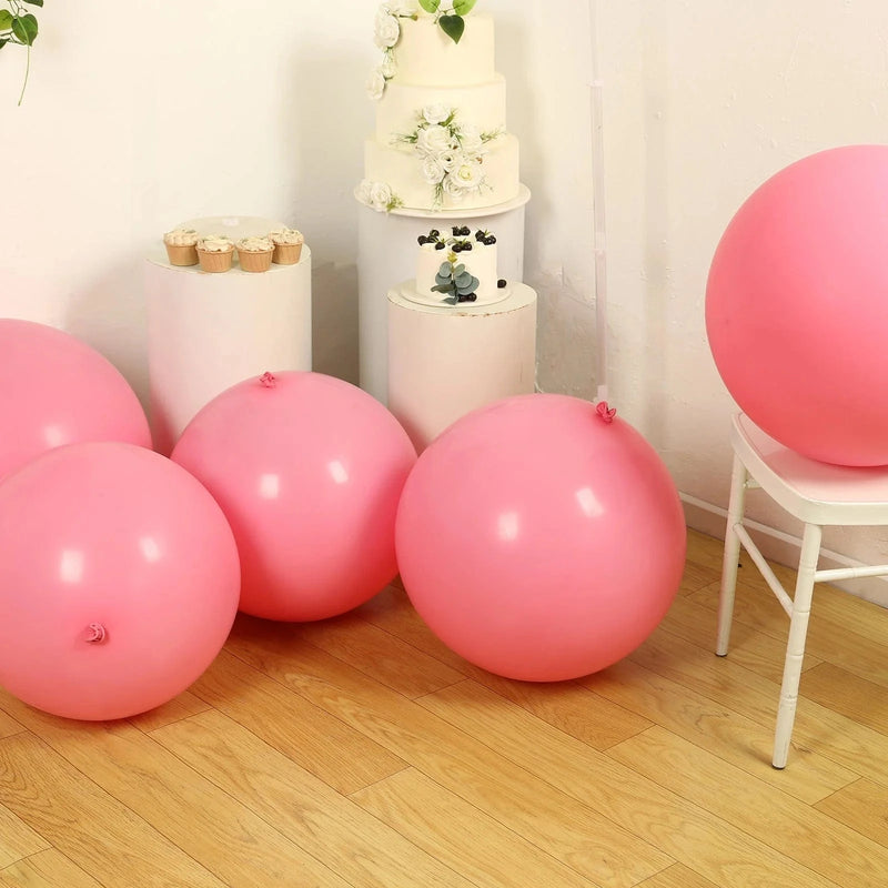 5 Matte Pastel 36" Biodegradable Party Balloons