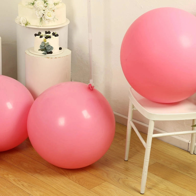 5 Matte Pastel 36" Biodegradable Party Balloons