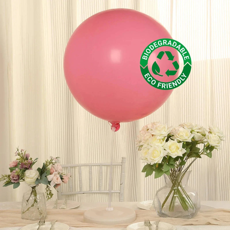5 Matte Pastel 36" Biodegradable Party Balloons