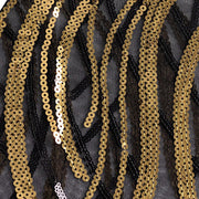 5 Mesh with Embroidered Sequins Chair Sashes