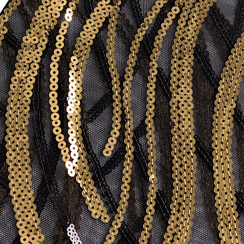 5 Mesh with Embroidered Sequins Chair Sashes