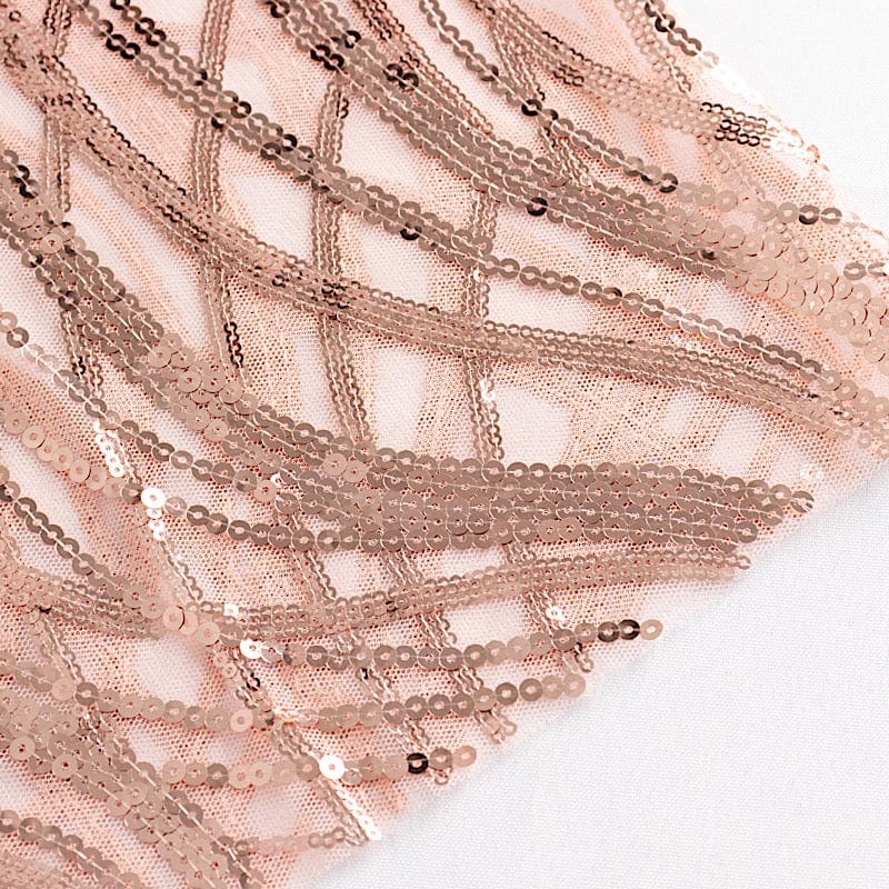 5 Mesh with Embroidered Sequins Chair Sashes