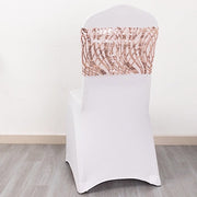 5 Mesh with Embroidered Sequins Chair Sashes