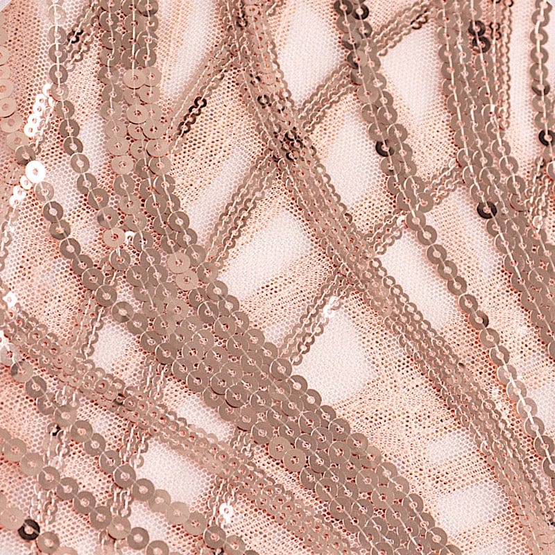 5 Mesh with Embroidered Sequins Chair Sashes