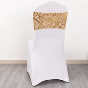 5 Mesh with Embroidered Sequins Chair Sashes