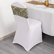 5 Mesh with Embroidered Sequins Chair Sashes