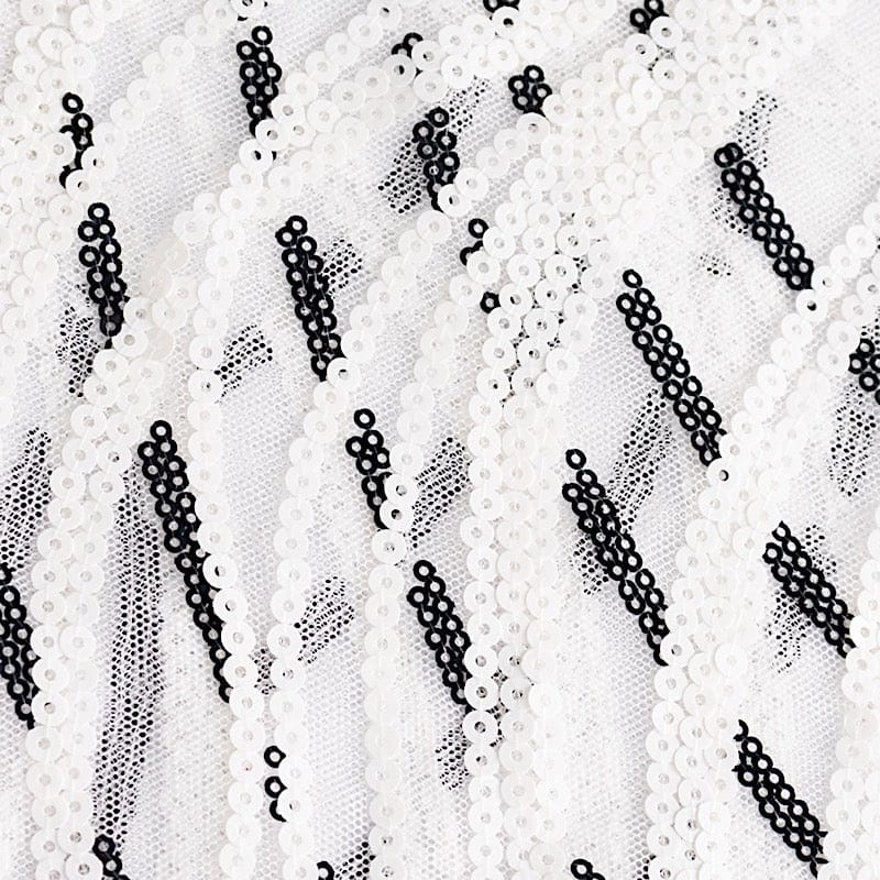 5 Mesh with Embroidered Sequins Chair Sashes